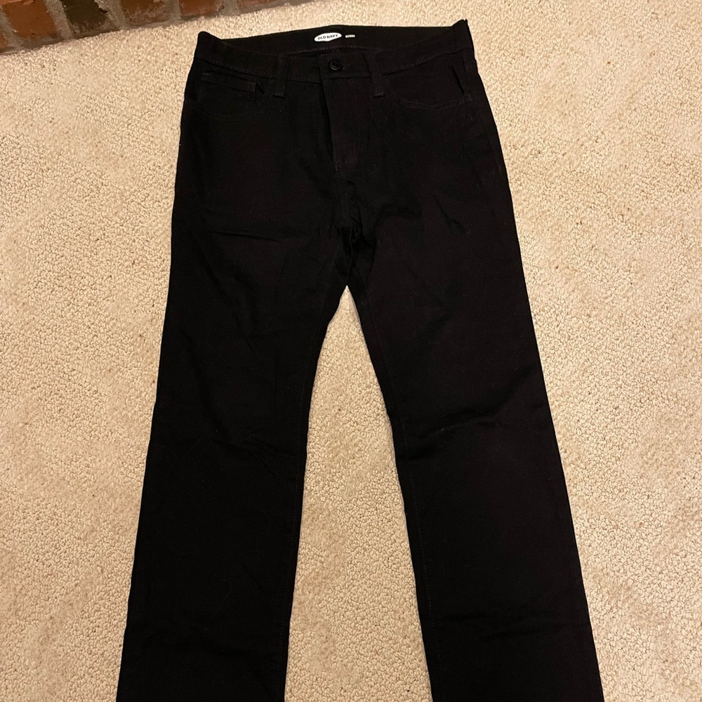 Old Navy Boys black skinny trousers